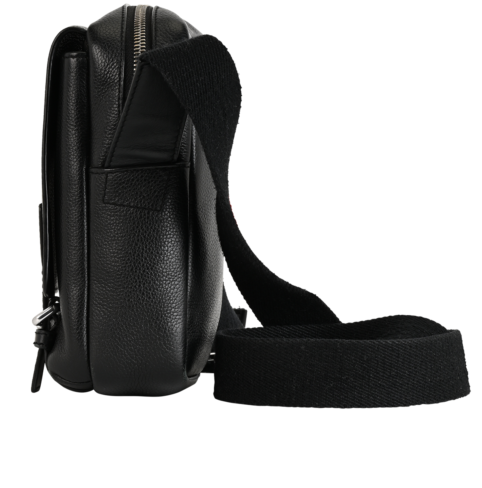 Military Crossbody XS, &pound;575, Handbags, Black, Leather, Bottom view